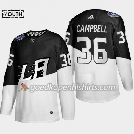 Los Angeles Kings Jack Campbell 36 Adidas 2020 Stadium Series Authentic Shirt - Kinderen